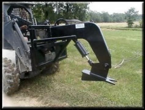 grubber and stacker for skid steer|grubbing attachment for skid loader.